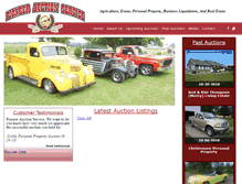 Tablet Screenshot of pioneerauctionservice.com